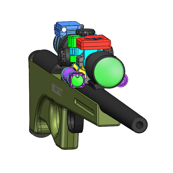 Crosshair center rangefinder